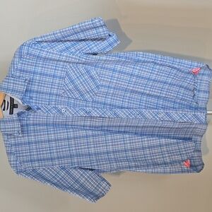 Tommy Hilfiger men's button-down shirt.   "80's 2-p  Size L